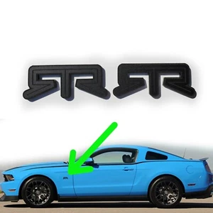 PAIR (2) RTR Fender Emblems Fits FORD MUSTANG Side Badge Nameplate Decal Drift - Picture 1 of 8
