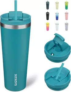 26oz Tumbler With lid And Straw Stainless Steel Travel Coffee Mug Insulated T... - Picture 1 of 6