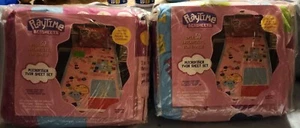 *2NEW*Playtime Pink Bed Sheet Set 3-Piece TWIN Over 50 Games&Puzzles Ultra Soft - Picture 1 of 6