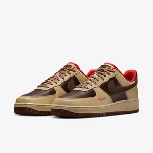 Nike Air Force 1 '07 Light British Tan/Sesame/Picante HQ3447-222 US Men Size 12 - Picture 1 of 8