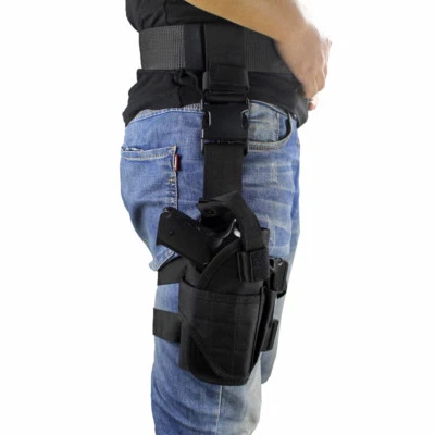 Tactical Universal Drop Leg Holster Tactical Right Hand Thigh Handgun Holster - Image 1 of 4