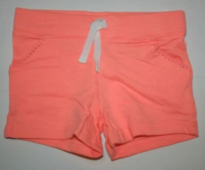 New Carter's Girls 4 year Shorts Knit Soft Pull on Bright Orange Pockets Active - Imagem 1 de 2