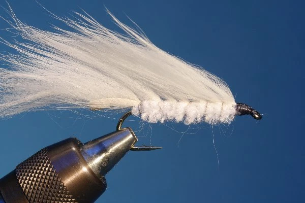 Fliegentom Streamer 3 Stück Weißer Zonker - Bild 1 von 1