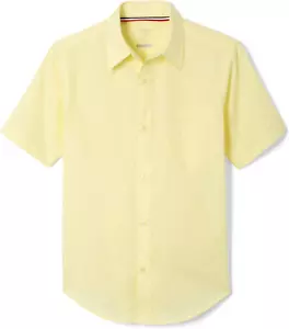 Boys' Short Sleeve Classic Poplin Dress Shirt (Standard & Husky) - Picture 1 of 12
