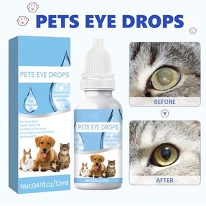 1PC Pet Eye Drops for Dog & Cats Improve Clarity Ease Red Eyes & Allergy 12ML - Picture 1 of 12