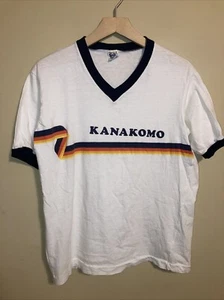 Camiseta de Colección Kanakomo Champion 100% Algodón Cuello en V Blanca Adulto Grande - Imagen 1 de 12