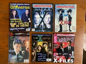X-FILES magazines, Lot of 6, Fine/NM condition