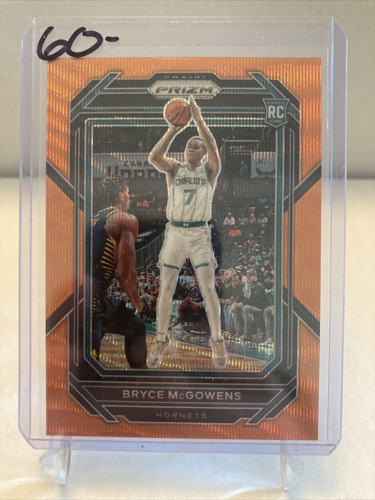 Bryce McGowens 2022-23 Prizm #222 ORANGE WAVE PRIZM 24/60