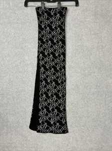 "Bufanda de invierno negra vintage Baby Phat - 60" - Imagen 1 de 8