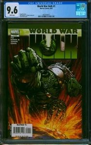World War Hulk #1 ⭐ CGC 9.6 ⭐ HULKBUSTER David Finch Primera impresión Marvel Comic 2007 - Imagen 1 de 2