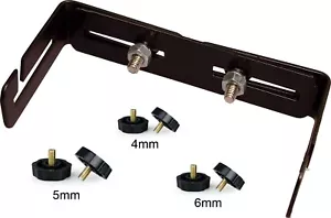 SOPORTE RADIO AJUSTABLE UNIVERSAL + 4mm 5mm 6mm TORNILLOS PULGAR CB Equipo de montaje Ham - Imagen 1 de 5