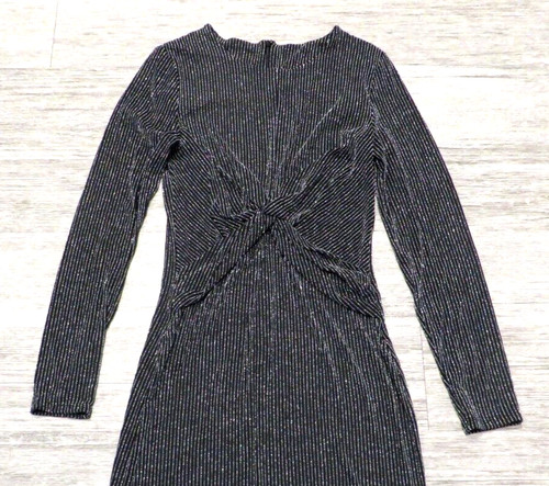 Abito Michael Kors nylon metallizzato gessato scintillante taglia XS