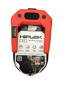 Lock Hiplok Easy Carry DX Bicycle Anti Theft Steel Security Lock Orange - Picture 1 of 2
