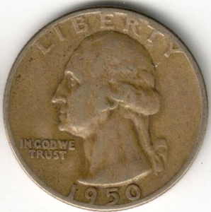 USA - 1950P - Washington ¼ $ - Silver Eagle - Low Mintage - #14895RG - Picture 1 of 2