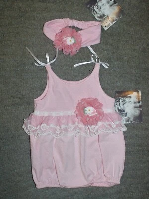 Mameluco y diadema de burbujas Cachcach para bebés niñas - talla 12 meses - nuevo con etiquetas Foto 1 de 4