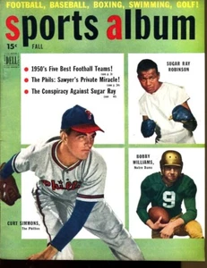 1950 Sports Album Magazine No.9 Sugar Ray Robinson Curt Simmons Bobby Williams - Picture 1 of 1