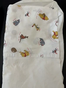 Vintage Winnie The Pooh 2 Fitted Crib Sheets & 3 Pillow Cases Disney Baby 1960s - Picture 1 of 3