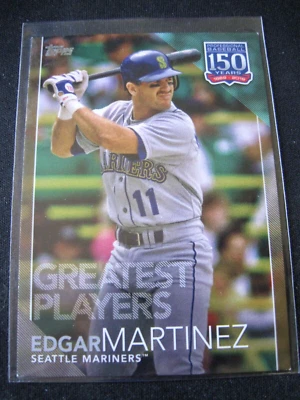 EDGAR MARTINEZ 2019 Topps Update 150 Years of Baseball GOLD #150-12 01/50! - Image 1 of 3