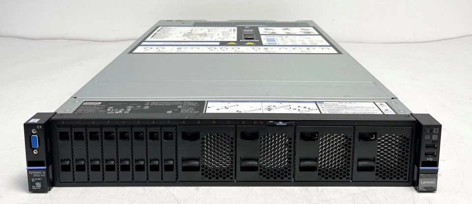 Lenovo System X3650 M5 2x E5-2650v4 256GB 8x 300GB 15K SAS 2U Rack Server - Image 1 of 4
