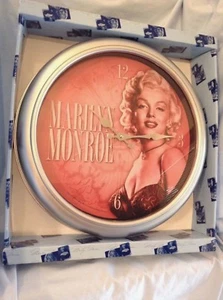 Marilyn Monroe Reloj de Pared Madera Inalámbrico 15 3/4" Vandor #70089 con Caja $24.99 - Imagen 1 de 12