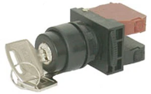 NHD NSS22-K010 Key 3 Position (Spring Return) Selector Switch 1a - Picture 1 of 1