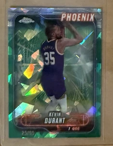 🔥KEVIN DURANT ~ 2024-25 Topps Chrome Sapphire GREEN #25/99🔥 - Picture 1 of 2