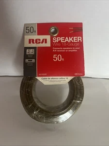 Neu in Verpackung Cinch 18 Stärke Lautsprecherkabel AH1850N 50 FUSS HDTV A/V Receiver 2008 - Bild 1 von 2