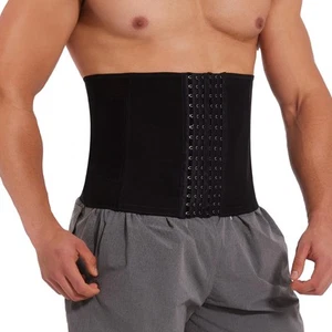Entrenador de Cintura para Hombres Corsé con Huesos de Acero Control de Abdomen Prendas Moldeadoras Estómago... - Imagen 1 de 6