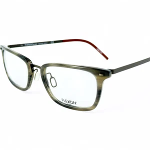 Flexon B2021 Herren Kunststoff Brillengestell 021 Grau Horn 54-20 Flexibel Titan - Bild 1 von 5