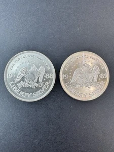 1988 & 1989 A-Mark Liberty Silver One Troy Oz .999 Fine Silver round * Key Dates - Picture 1 of 10