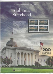 USPS GEDENKTAFEL #1011 - ALABAMA STATEHOOD MNH FOREVER BLK - Bild 1 von 1