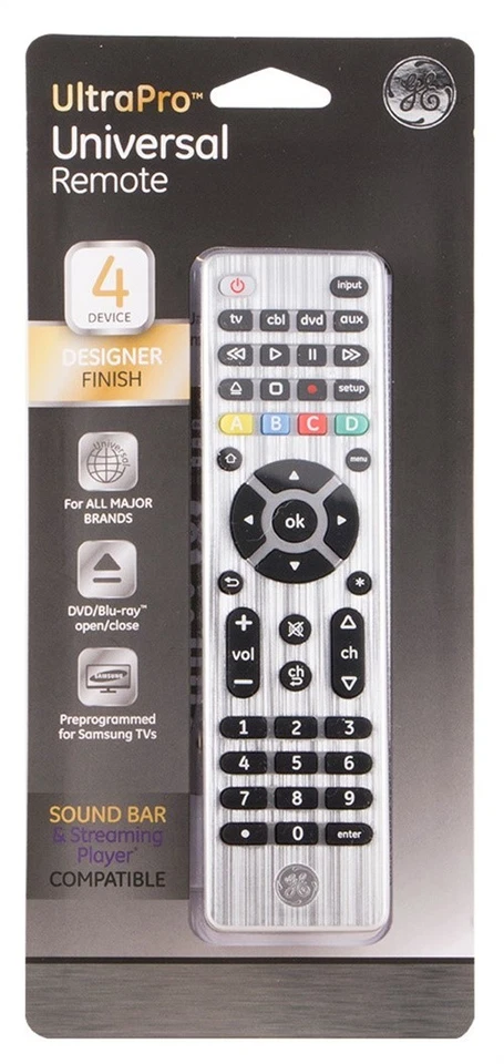 Ge Jasco 33709 4 Device Silver Ultrapro™ Universal Remote Control - Image 1 of 1