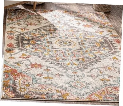  Alfombra Adeline Bohemian Vintage Medallion Rubor Suave Multicolor (3'11" x  Foto 1 de 4