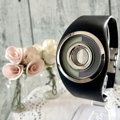 Philippe Starck Digital Fossil Donut-Shaped Rare Used Watch Excellent Condition - Photo 1/4