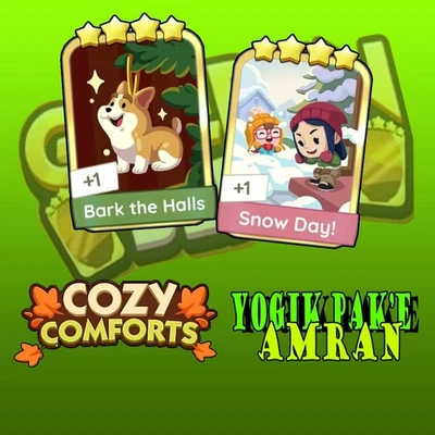 BARK THE HALLS & SNOW DAY! - MONO_POLY_GO STICKERS 4⭐ GOLDEN BLITZ EVENT - Image 1 of 2