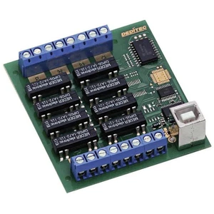 Deditec USB-Stick-Rel2 Gpo Modulo 2 Relè Uscite Ttl / Optoaccoppiatore Ingressi - Picture 1 of 2