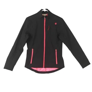 Ariat Tek Full Zip Softshell Jacket Size S Long Sleeve Zip Pockets Women Black - Picture 1 of 13