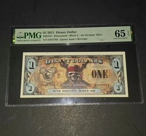 2011 Disney Dollar 1 $ Pirates Queen Anne's Revenge 65 EPQ RARE 🔥📈 - Bild 1 von 3