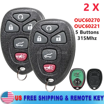 2 para 2011 2012 2013 2014 2015 2016 2017 Buick Enclave mando a distancia sin llave llavero Foto 1 de 4