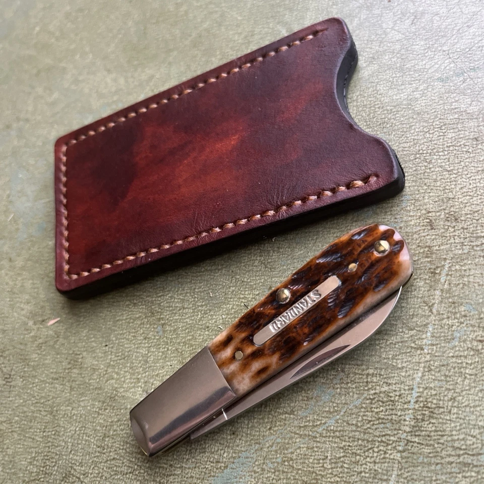 Case XX Barlow Cuero Deslizable Se Adapta a Cuchillos de Tamaño Similar Foto 1 de 4