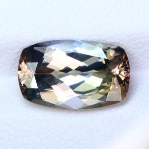 4.25Ct IF IGI Certified Perfect Cushion 100% Natural Violetish Brown Tanzanite - Picture 1 of 10