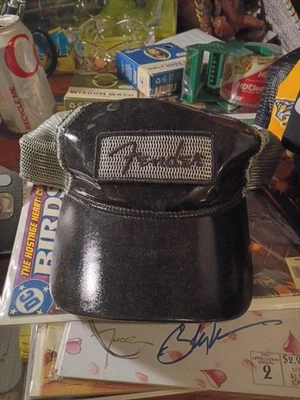 Fender Black Latex/Rubber Coated Trucker Hat. Gray Mesh Strapback One Size - Image 1 of 2