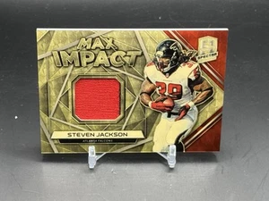 2019 Panini Spectra Football Steven Jackson Instant Impact Gold Vinyl 1/1 Patch - Picture 1 of 2