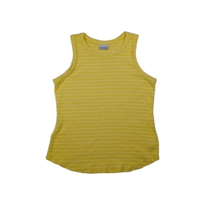 Camiseta sin mangas Columbia para mujer de días más largos - Buttercup a rayas - talla grande Foto 1 de 4