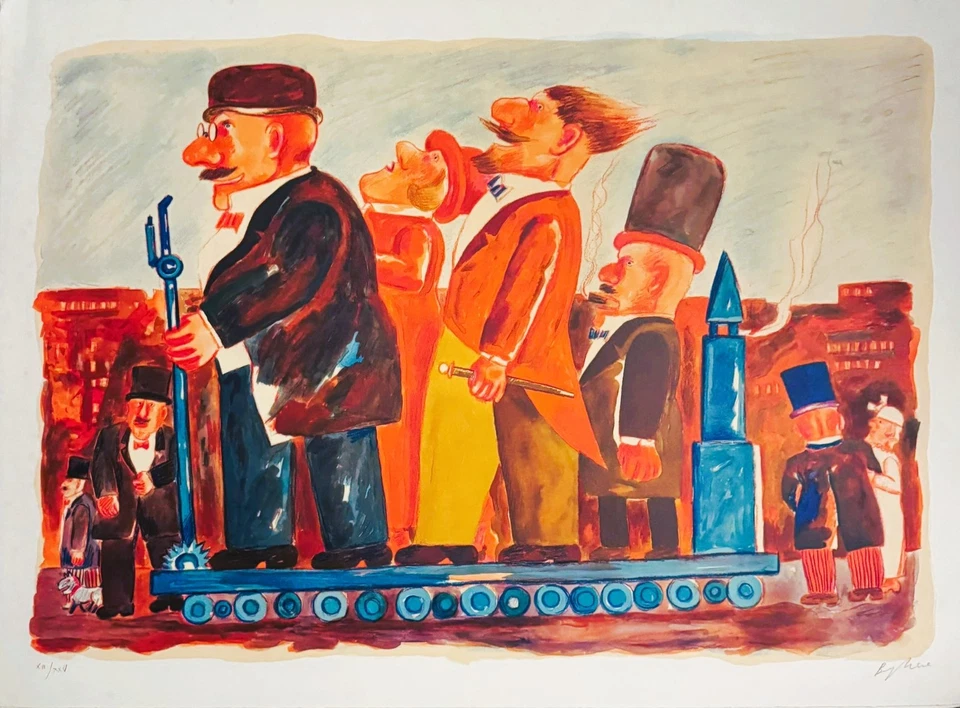 Franz Borghese  Litografia a colori Senza Titolo - Immagine 1 di 1