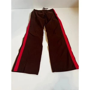 Baby Phat braun rot Streifen Kordelzug weites Bein Hose XS Y2K - Bild 1 von 11