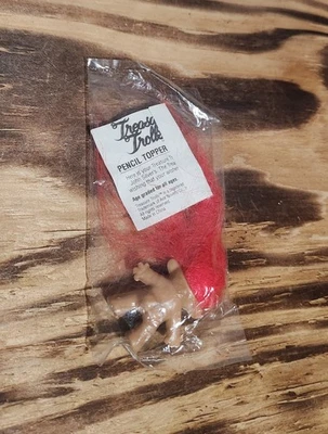 Lápiz de pelo rojo juguete de comida rápida Long John Silvers Treasure Troll 1992 de colección Foto 1 de 2