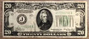 Billete de mula de 20 dólares Kansas City 1934 estado circulado ver foto - Imagen 1 de 2