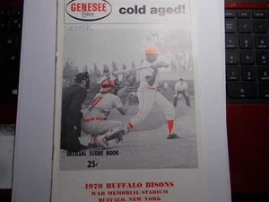 1969 Official Baseball Magazine Score Card Buffalo vs Tidewater - Picture 1 of 3