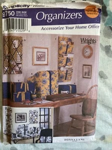 Simplicity Home Office Organizers Uncut Pattern 9750 - Picture 1 of 3
